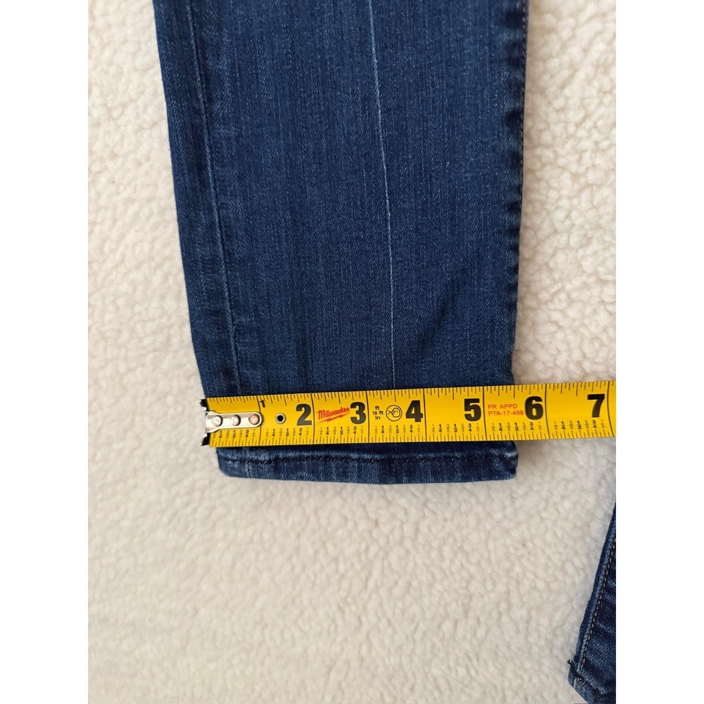 7 For All Mankind Roxanne Jeans Girls 10 Blue Slim Straight Leg Stretch Denim - Picture 10 of 11